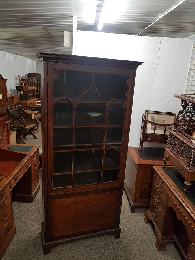 Antique Bookcase Cabinet