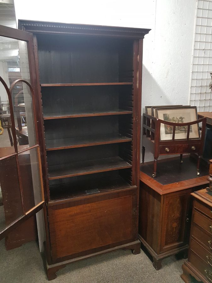 Antique Antique Bookcase Cabinet 