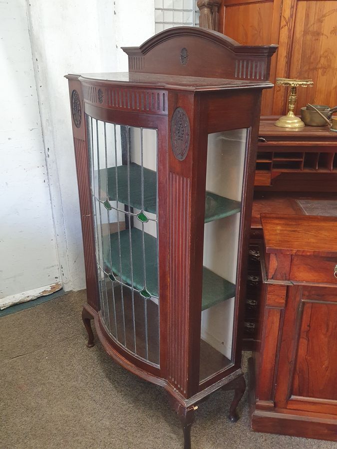 Antique Antique Edwardian Display Cabinet 