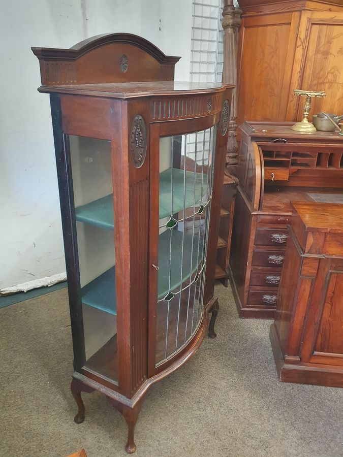 Antique Antique Edwardian Display Cabinet 