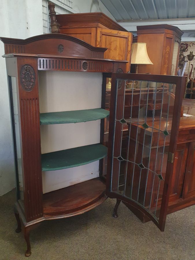 Antique Antique Edwardian Display Cabinet 