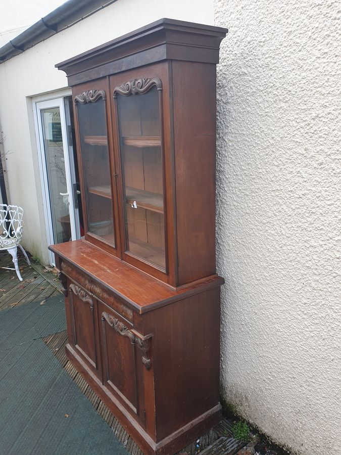 Antique Good Antique Victorian Bookcase 