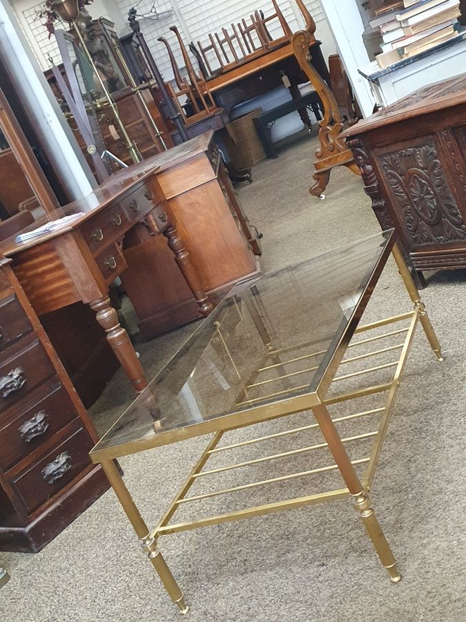 Vintage Brass Coffee Table