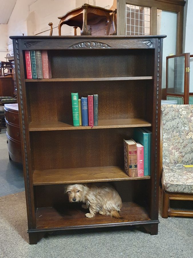 Antique Good 1920's Oak Bookcase 