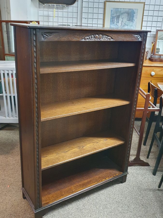 Antique Good 1920's Oak Bookcase 