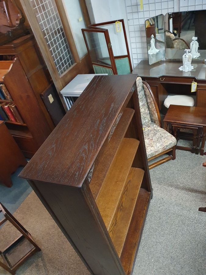 Antique Good 1920's Oak Bookcase 