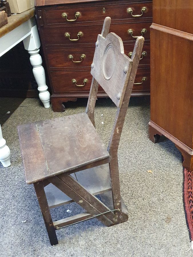 Antique Antique Edwardian Metamorphic Library Step Chair 