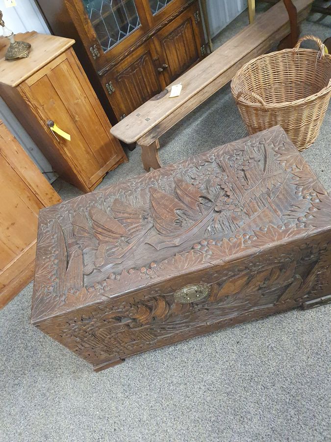 Antique Good Antique Chinese Camphor Box Chest 