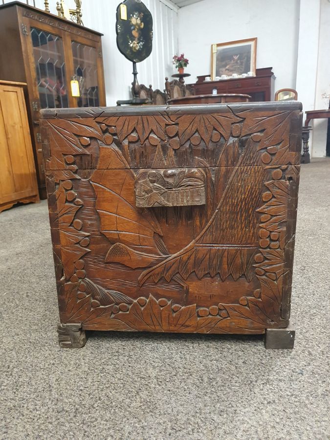 Antique Good Antique Chinese Camphor Box Chest 