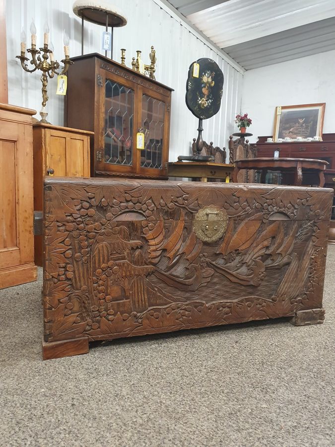 Antique Good Antique Chinese Camphor Box Chest 