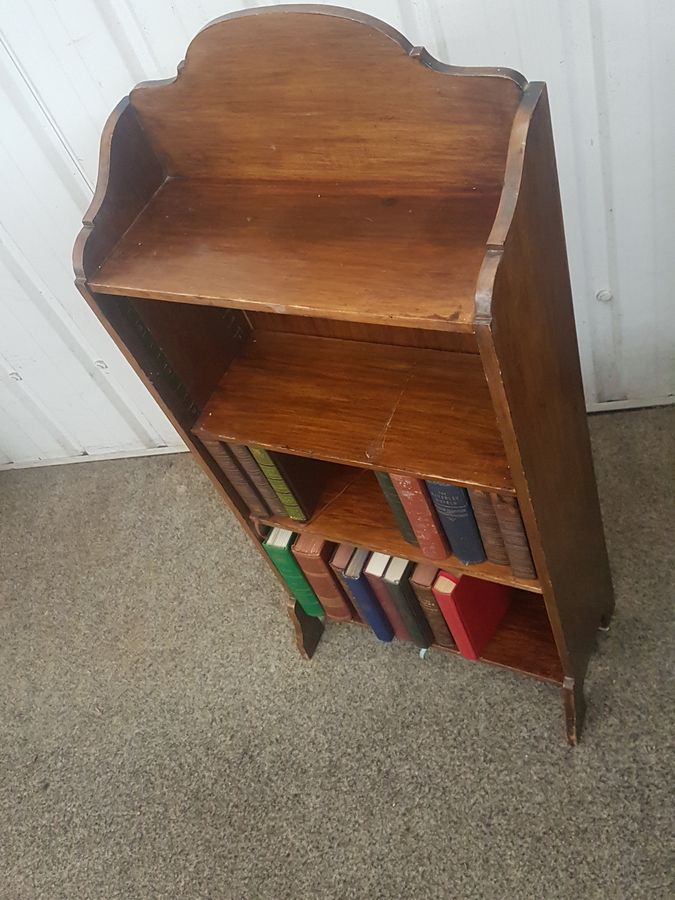 Antique Small Arts & Crafts Bookcase Shelves Cabinet