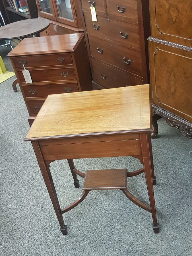 Antique Small Antique Writing Desk Table 