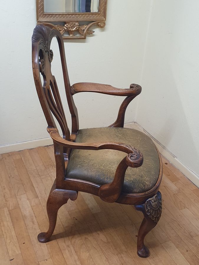 Antique Good Antique Desk Chair Armchair 