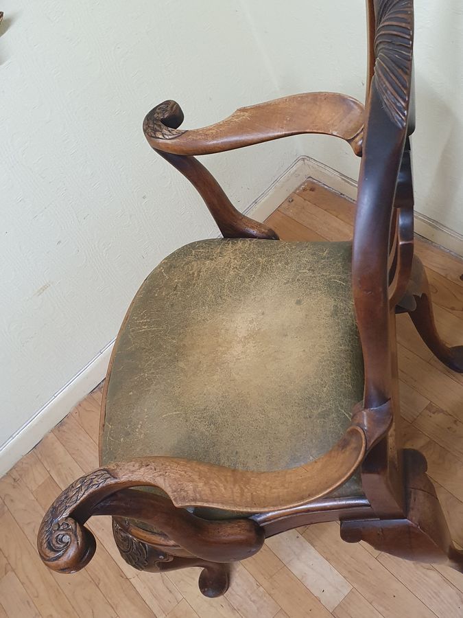 Antique Good Antique Desk Chair Armchair 