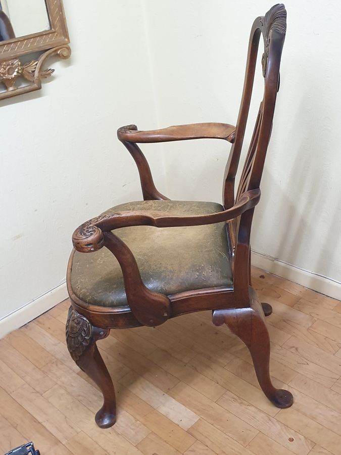 Antique Good Antique Desk Chair Armchair 