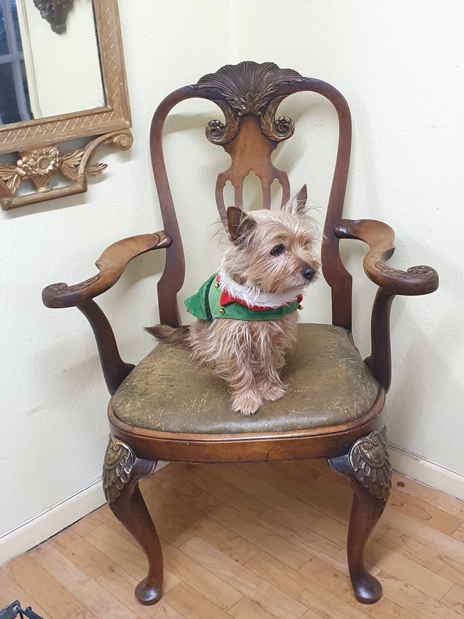 Antique Good Antique Desk Chair Armchair 