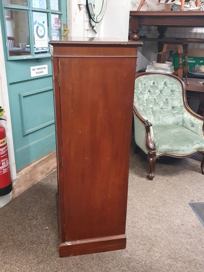 Antique Good Antique Pedestal Wellington Chest of Drawers 