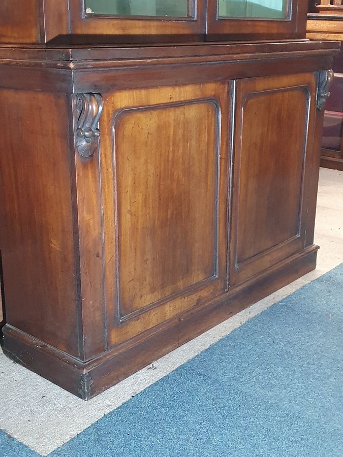 Antique Antique Victorian Glazed Top Bookcase 