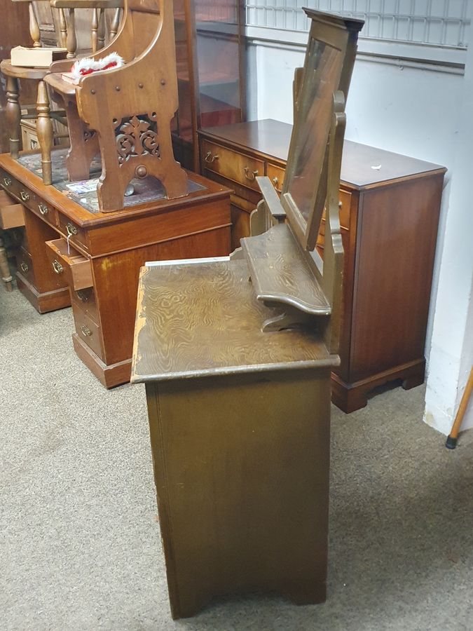 Antique Small Antique Pine Dressing  Washstand Table 