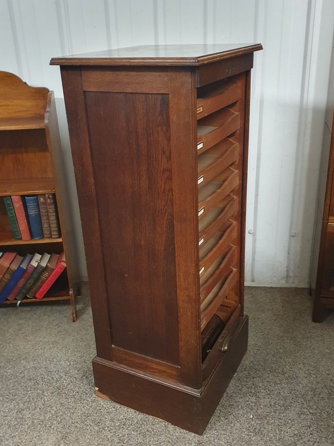 Antique Antique Edwardian Office Filing Cabinet 