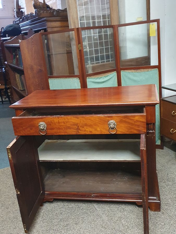 Antique Small Antique Side Cabinet Sideboard 