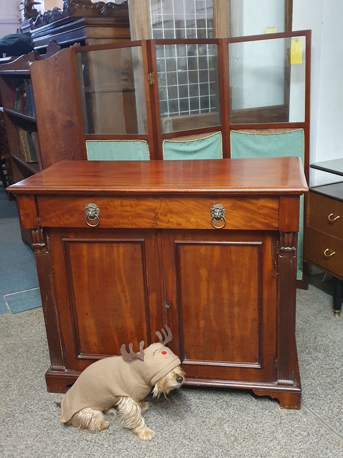 Antique Small Antique Side Cabinet Sideboard 