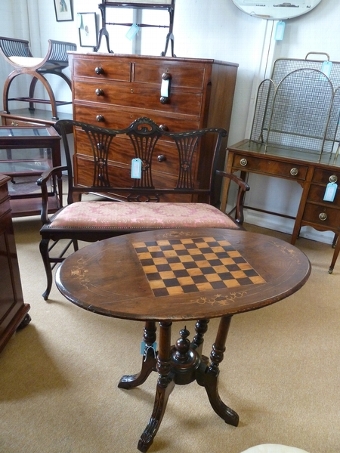 Antique Chess Table