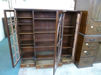 Antique Breakfront Bookcase