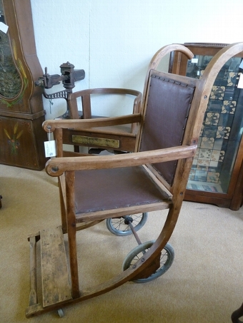 Antique Edwardian Wheelchair