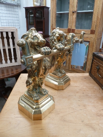 Antique Pair of Lion