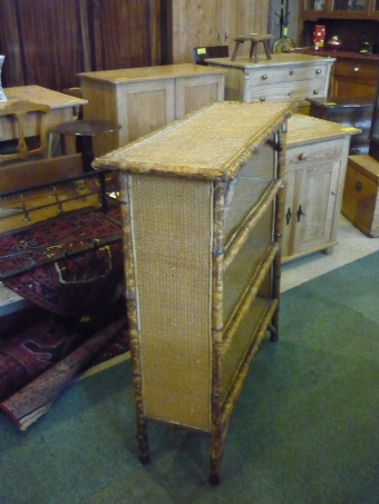 Antique Bamboo Bookcase