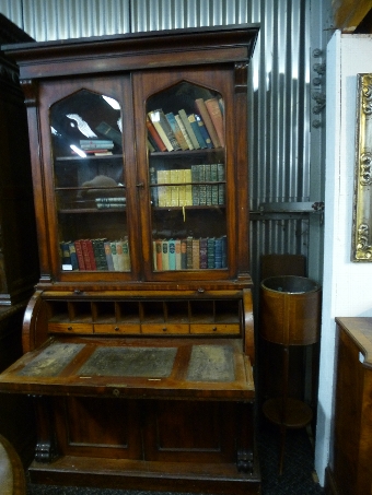 Antique Cylinder Bookcase