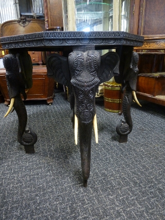 Antique Elephant Table