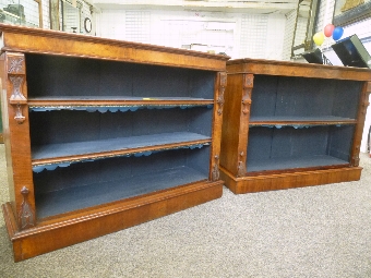 Antique Walnut Bookcase's