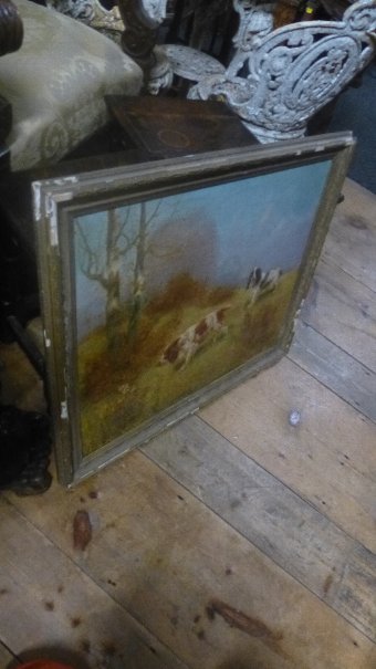 Antique Dog Painting