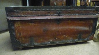 Antique Leather Trunk