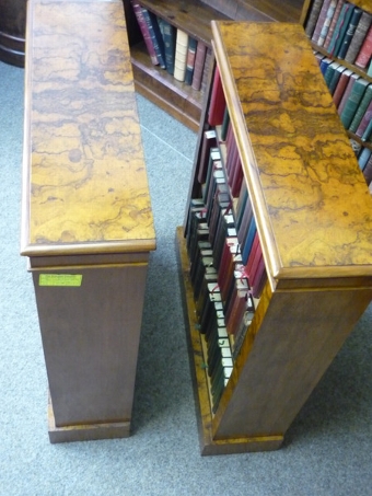 Antique Pair Walnut Bookcases