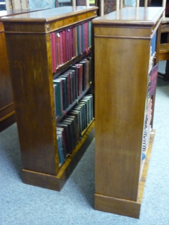 Antique Pair Walnut Bookcases