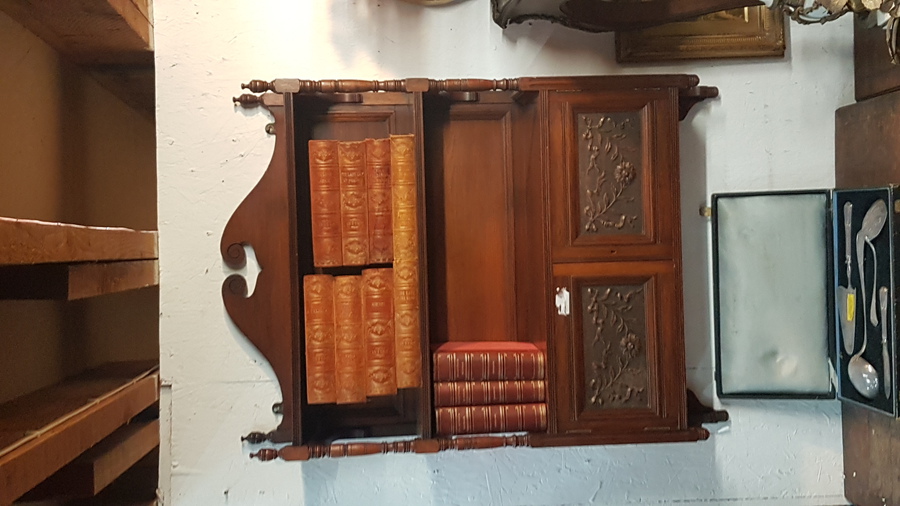 Antique Hanging Wall Cabinet 