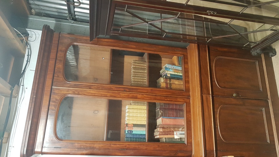 Antique Tall Victorian Bookcase 