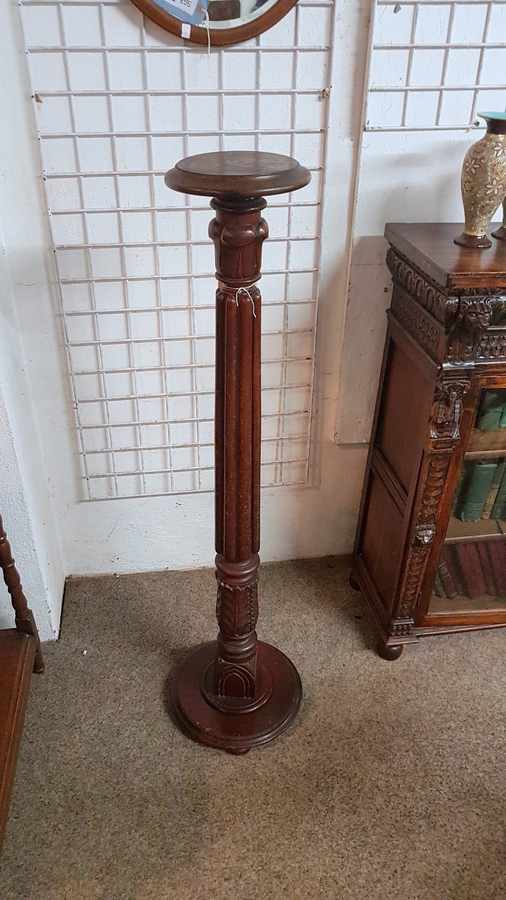 Antique Pedestal Plant Stand | ANTIQUES.CO.UK