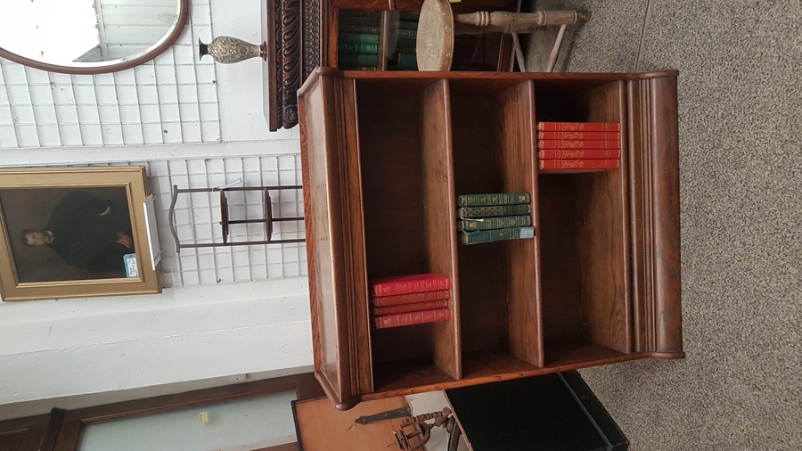 Antique Small Oak Bookcase | ANTIQUES.CO.UK