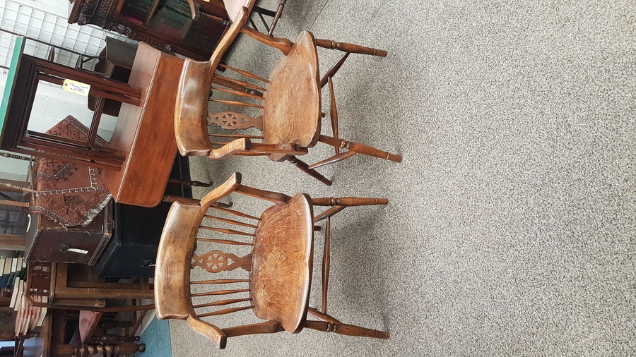 Antique Pair of Country Chairs 