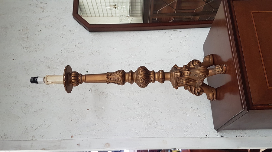 Antique Vintage Gilt Lamp