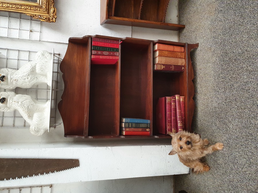 Antique Style Waterfall Bookcase Shelves