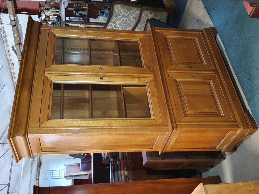 Antique Style Tall French Bookcase 