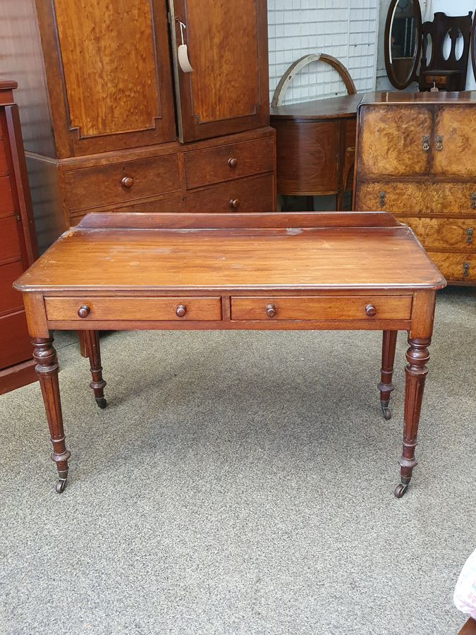 Antique Victorian Writing Dressing Side Table 