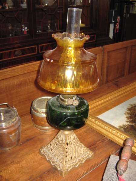 Victorian oil lamp
