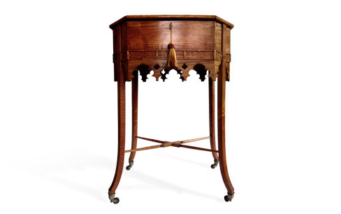 George III satinwood work table