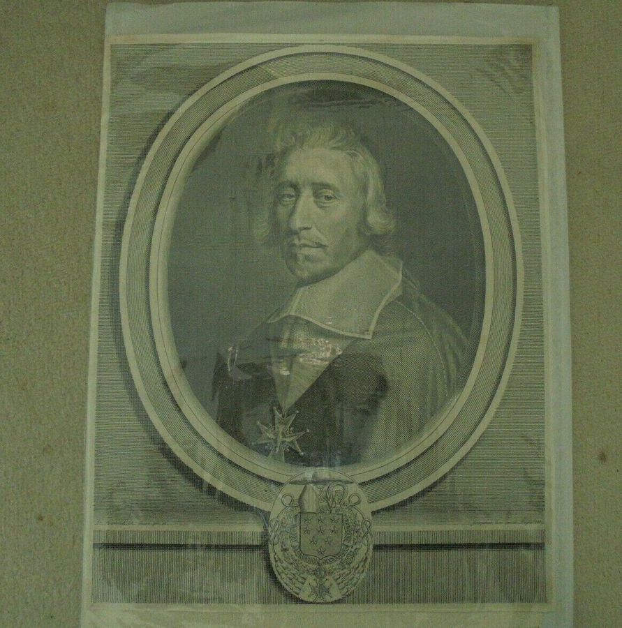 Antique Portrait of Hardouin de Beaumont de Péréfixe - Robert Nanteuil (1623-1678)